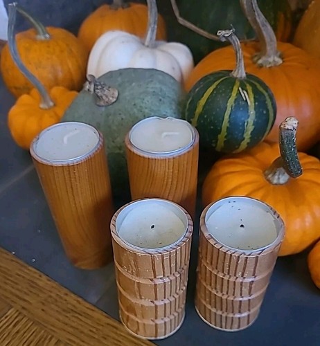 Pairs wooden candle - 2, holders