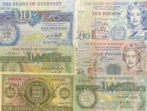 Guernsey banknotes choice - choice, of