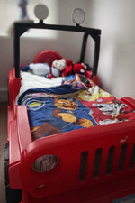Red/Black Jeep Wrangler Bed
