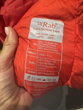 Rab Expedition 1000 Down Sleeping Bag Minus 30