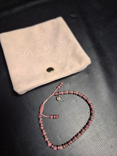 Lola rose beaded bracelet pink - bracelet,
