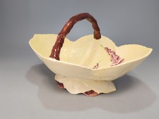 Carlton Ware Foxglove Pattern Leaf Shaped Decorative Bowl With Handle