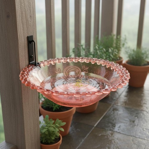 Clamp bird bath - clamp-on,