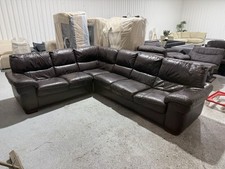 Large DFS Brown Leather Corner