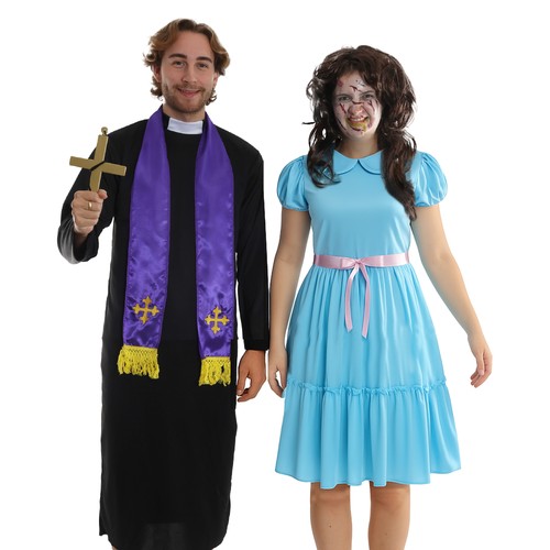 Priest and possessed exorcist - and,