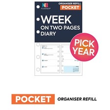 2026 | 2027 Filofax POCKET COMPATIBLE Week on two pages refill insert