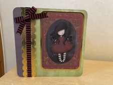 Handmade Personalised Gorjuss Birthday Card Grand daughter Sister teenager