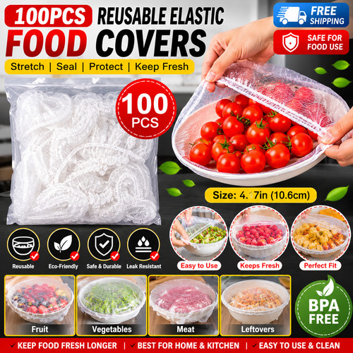 100pcs reusable elastic - reusable, food
