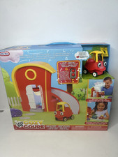 Super Rare Little Tikes Dance Party House Cozy Coupe Toy Car Red Playset New