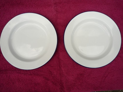White enamel cm dinner - white,