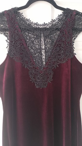Burgundy velvet mini - velvet,