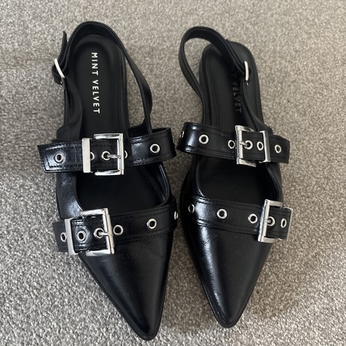 Mint velvet black leather - velvet,