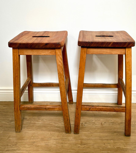 Vintage solid oak wood lab - solid,