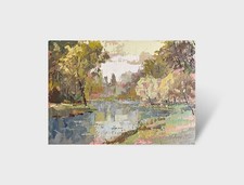 Oil painting Botanical Garden