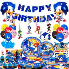 118 Pcs Sonic Birthday Party