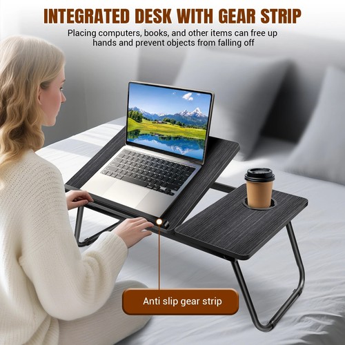 Folding laptop table stand bed - stand,