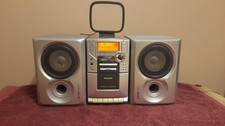 Phillips Stereo Micro System Mc-110; CD Tape Tuner  Silver Tested Fully Working