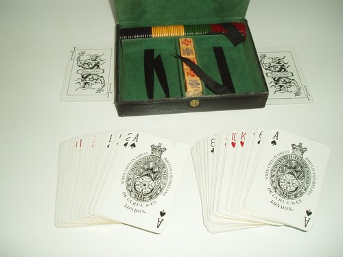 Vintage hide case with - vintage,