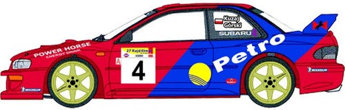 Decals subaru impreza wrc - 1/43,