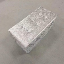 2 in 1 Velvet Ottoman Storage