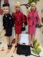 Sindy Air Hostess Dolls Set of 3 Vintage 1980s