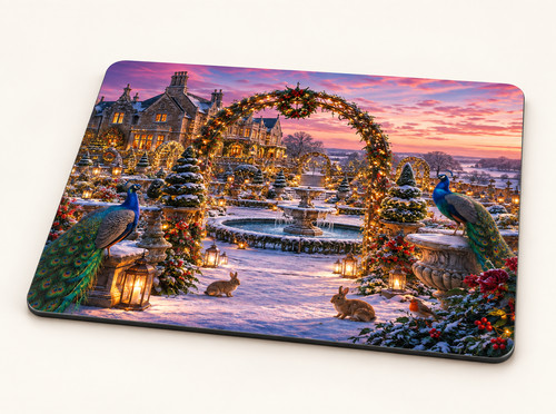 Winter garden placemat - placemat, by