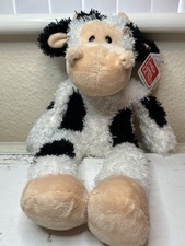 GUND “Ike The Cow” Soft Toy 319626 Still Tagged Black White Kids Teddy Farm Moo