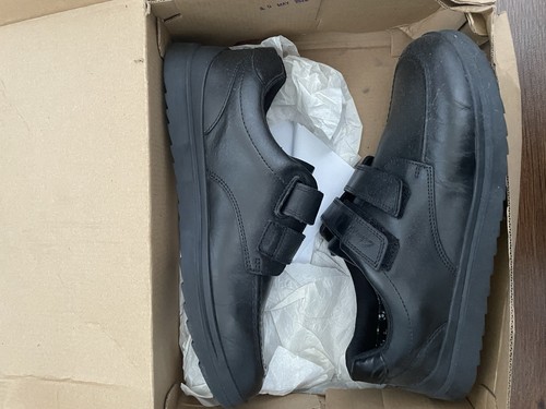 Clarks black leather school - clarks,