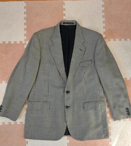 Wool silk houndstooth - wool,