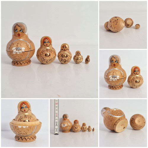 Vintage wooden russian nesting - wooden,