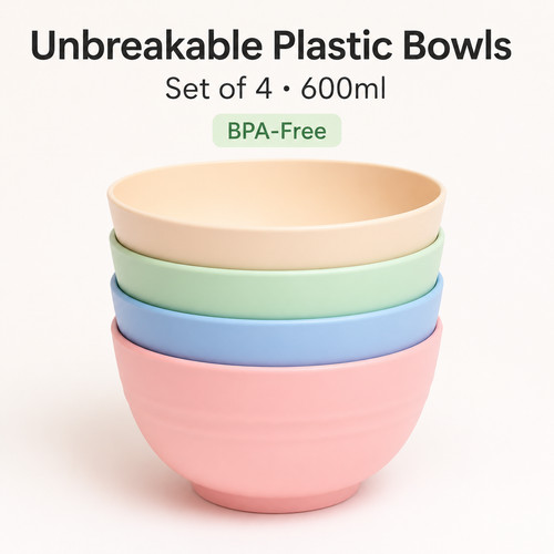 Unbreakable plastic bowls - unbreakable,