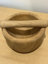 Wooden Pestle And Mortar