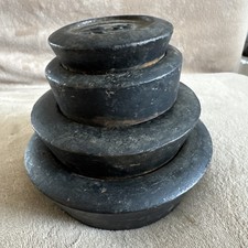 Avery Vintage Cast Iron Kitchen Shop Scale Weights 1lb, 2lb, 4lb & 8oz