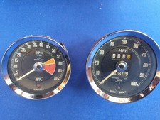 MG MIDGET/AUSTIN HEALEY/SPRITE ORIGINAL SMITHS 1966 SPEEDOMETER AND REV-COUNTER