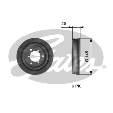 Belt pulley crankshaft for - belt,
