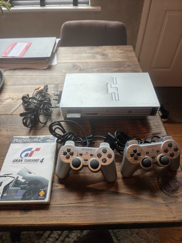 Playstation ps2 silver console - ps2,