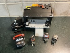 Disney Cars Diecast Nitroade Pit Crew Chief & 3 Pitties 1:55  & hauler rare 