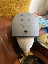 Charles Owen Js1 Pro Small Shell 52-54 Removable Liner Sliver Jockey Skull Immac