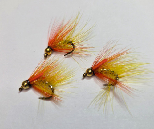 Yellow snatcher fly - yellow,