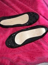 Women's black floral sequined