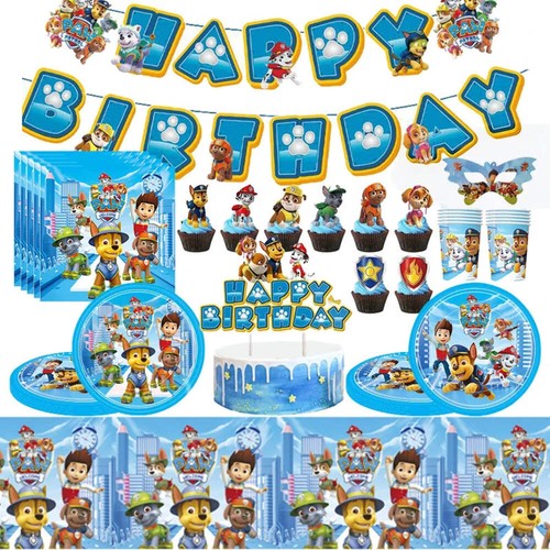 Paw patrol birthday decoration - paw,