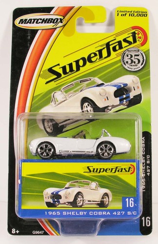 Matchbox 1965 shelby cobra - matchbox, ac