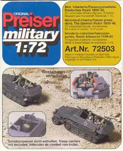 Preiser 72503 wwii german - 1/72,