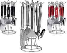 Morphy Richards Kitchen Utensils Set, Utensil Pot with Stainless Steel Utensils