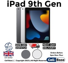 NEW Apple iPad 9th Gen (2021) 10.2" 64GB 256GB / WiFi /4G Silver /Grey Re-SEALED