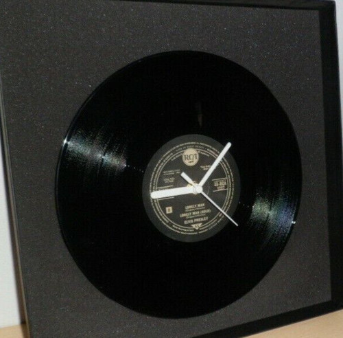 Elvis presley clock upcycled - presley,
