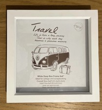 White Deep Box Photo Frame Square Small size 8X8” 20.2x20.2cm- see description 