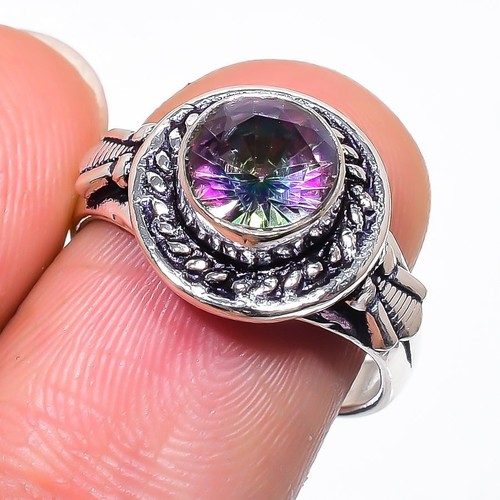 Mystic topaz gemstone handmade - mystic,