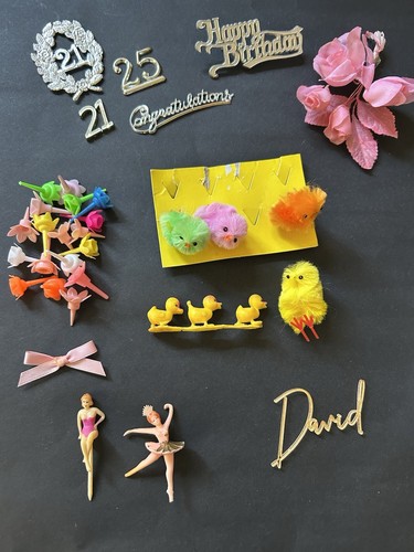 Job lot cake toppers easter - job, toppers,
