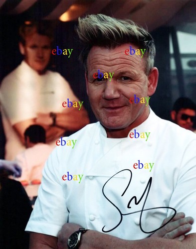 Gordon ramsay chef autographed - ramsay,